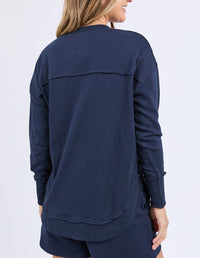 SIMPLIFIED CREW CONFETTI CREW NAVY