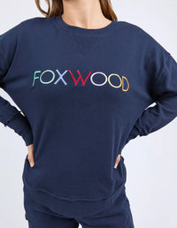 SIMPLIFIED CREW CONFETTI CREW NAVY