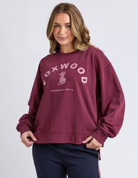 EFFORTLESS CONTRAST CREW WINE