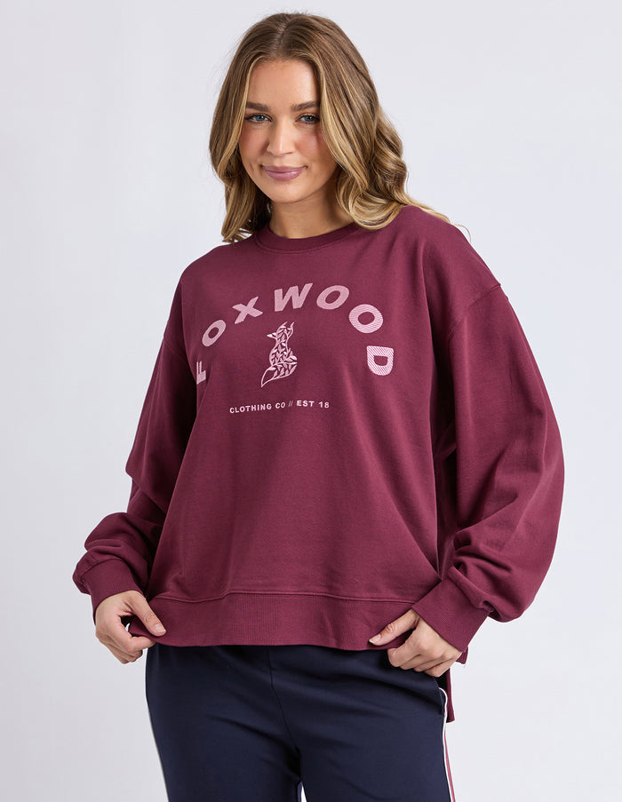 EFFORTLESS CONTRAST CREW WINE