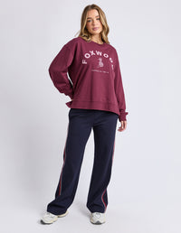 EFFORTLESS CONTRAST CREW WINE