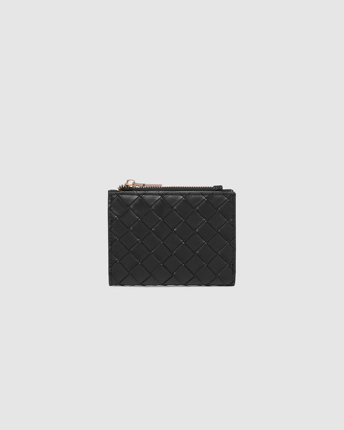 LILY WALLET WOVEN BLACK