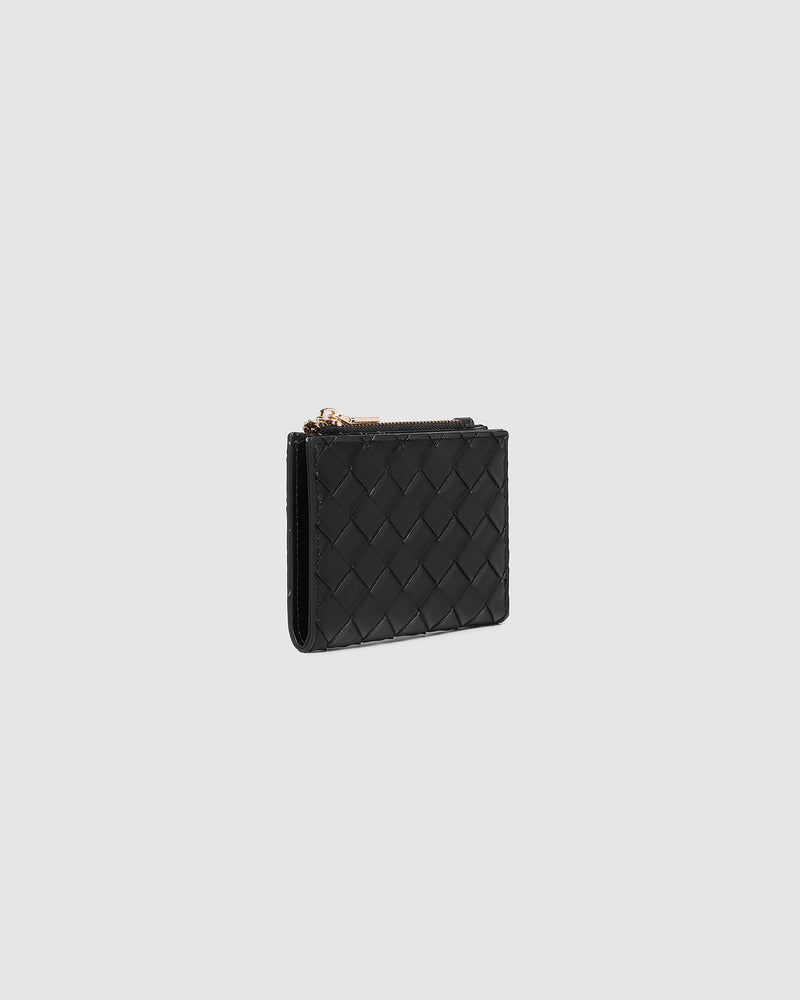 LILY WALLET WOVEN BLACK
