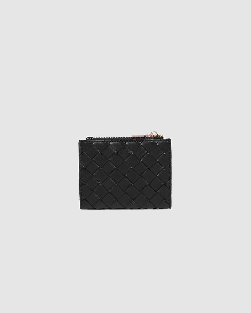 LILY WALLET WOVEN BLACK