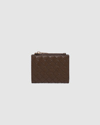 LILY WALLET WOVEN CHOCOLATE