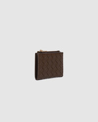 LILY WALLET WOVEN CHOCOLATE