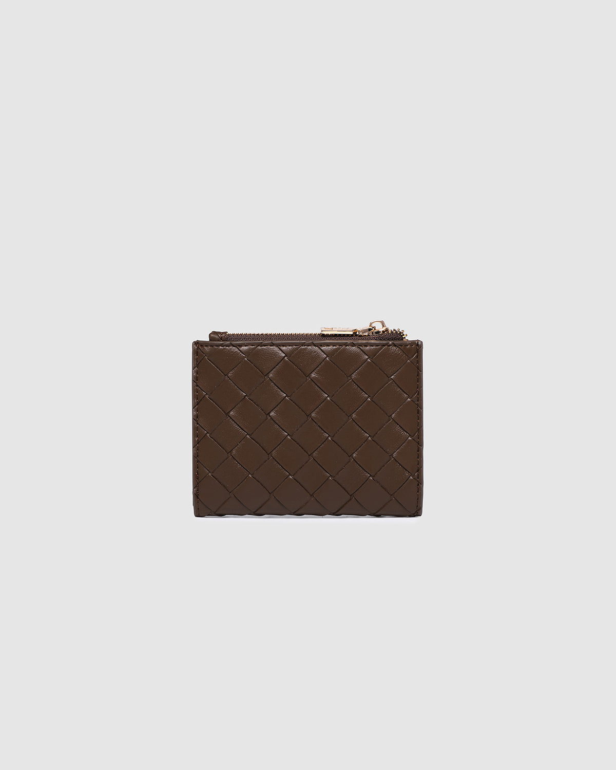 LILY WALLET WOVEN CHOCOLATE
