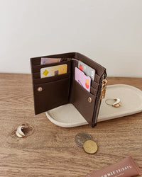 LILY WALLET WOVEN CHOCOLATE