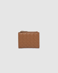 LILY WALLET WOVEN TAN