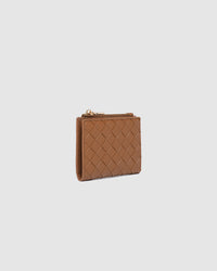 LILY WALLET WOVEN TAN