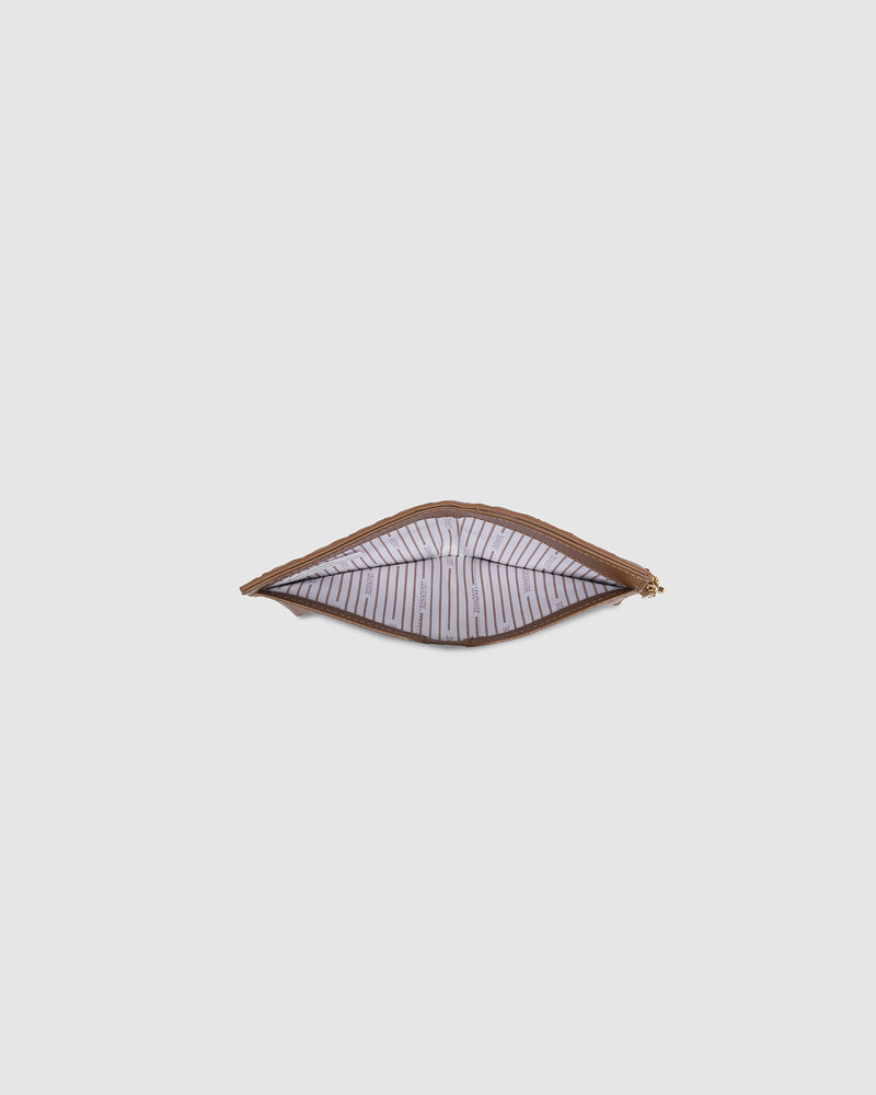 LILY WALLET WOVEN TAN