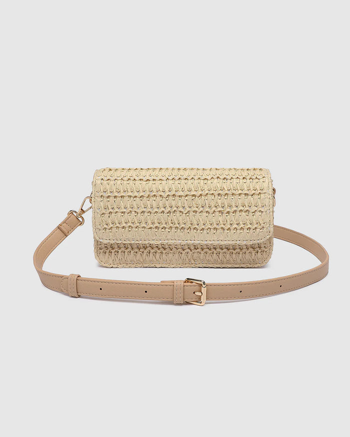 FREYA RAFFIA CROSSBODY BAG NATURAL