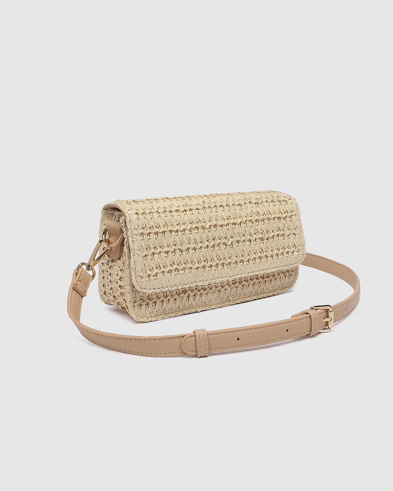 FREYA RAFFIA CROSSBODY BAG NATURAL