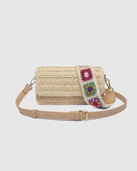 FREYA RAFFIA CROSSBODY BAG NATURAL