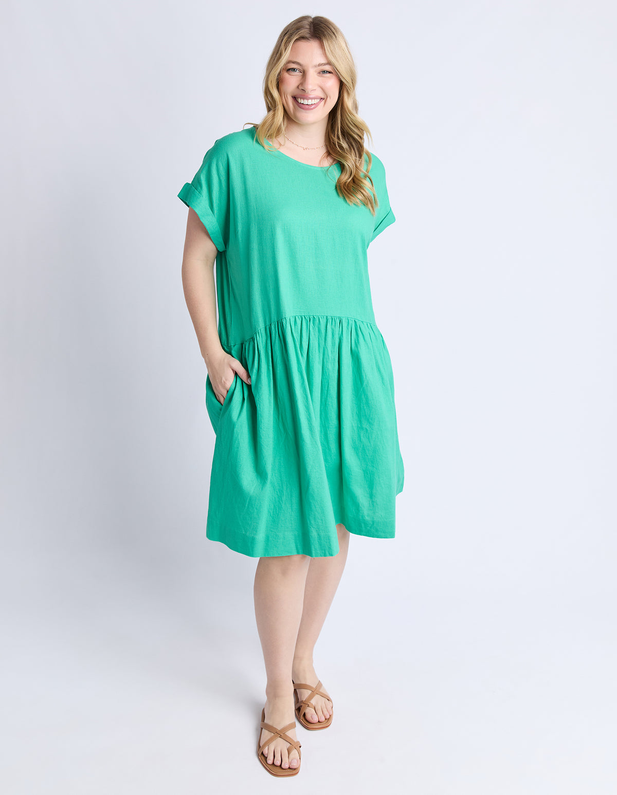 SUNSET HOUR DRESS GOODNESS GREEN