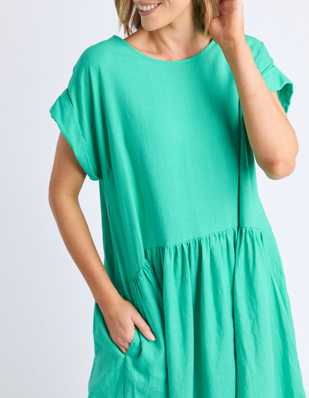 SUNSET HOUR DRESS GOODNESS GREEN