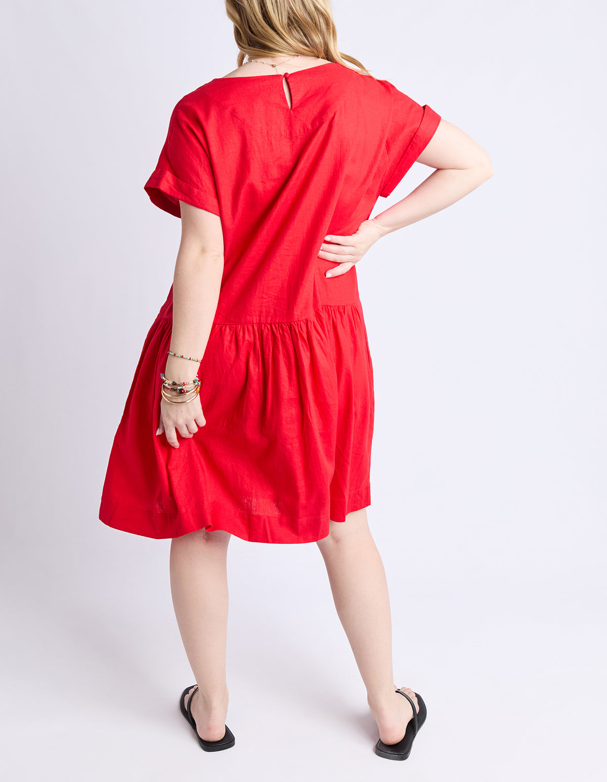 SUNSET HOUR DRESS POPPY