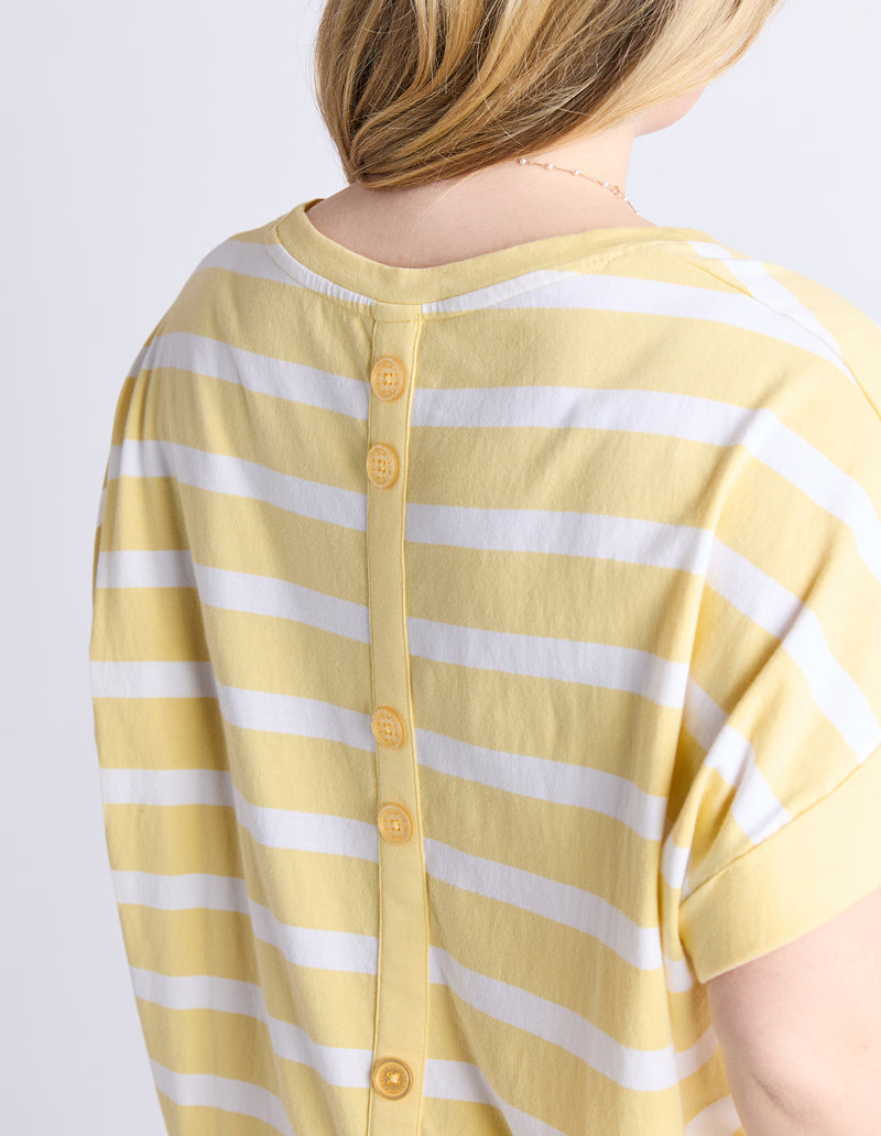 MADDISON TEE BANANA STRIPE