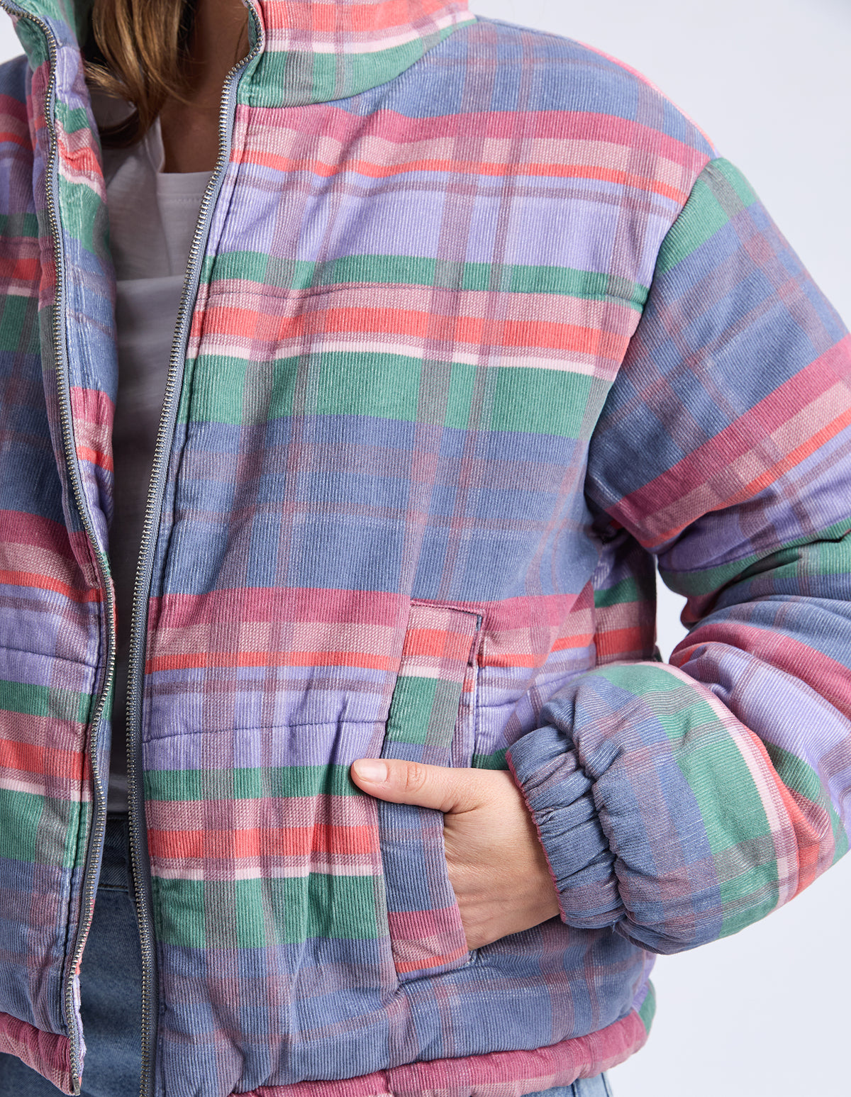 CORD CHECK JACKET