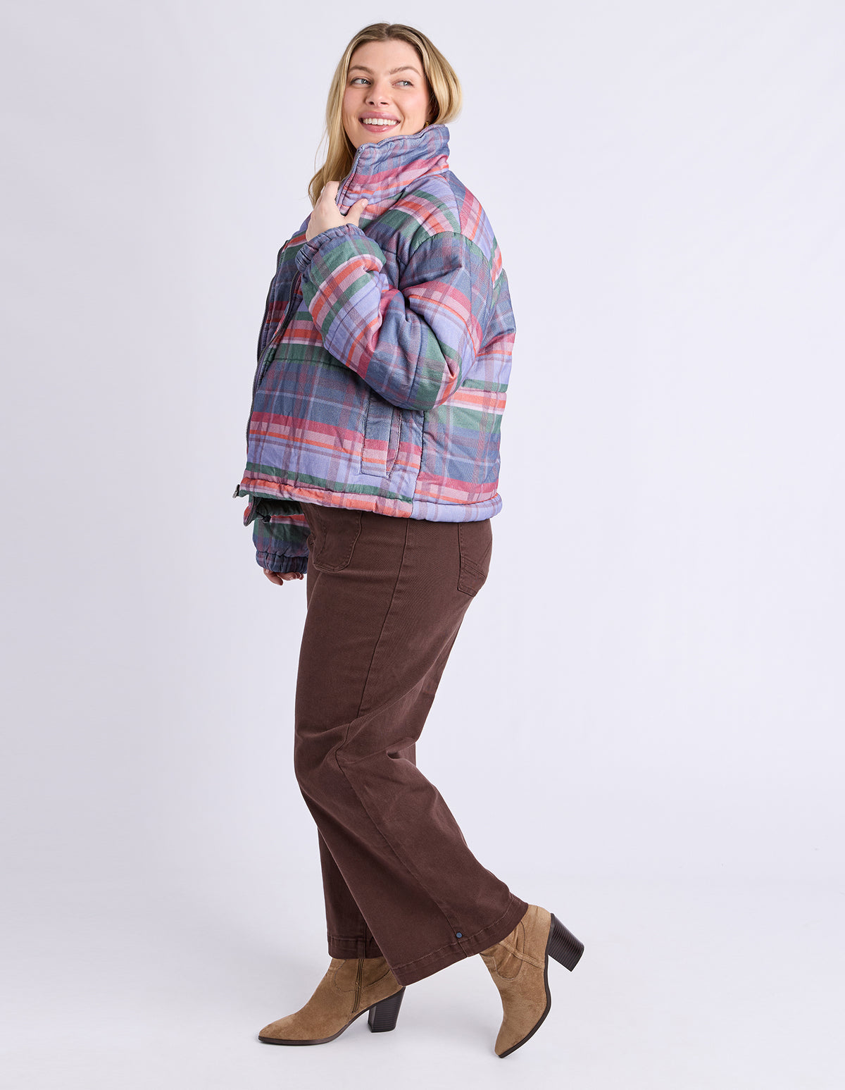 CORD CHECK JACKET