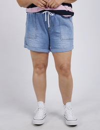 EMMA RELAXED DENIM SHORT MID BLUE