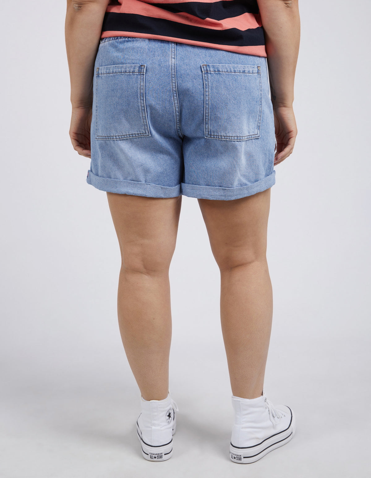 EMMA RELAXED DENIM SHORT MID BLUE
