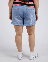 EMMA RELAXED DENIM SHORT MID BLUE