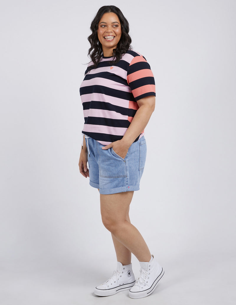 EMMA RELAXED DENIM SHORT MID BLUE