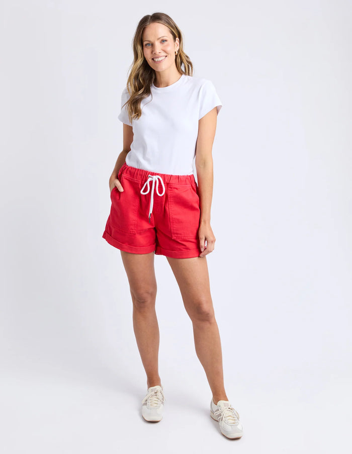 EMMA RELAXED SHORT POPPY