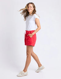 EMMA RELAXED SHORT POPPY