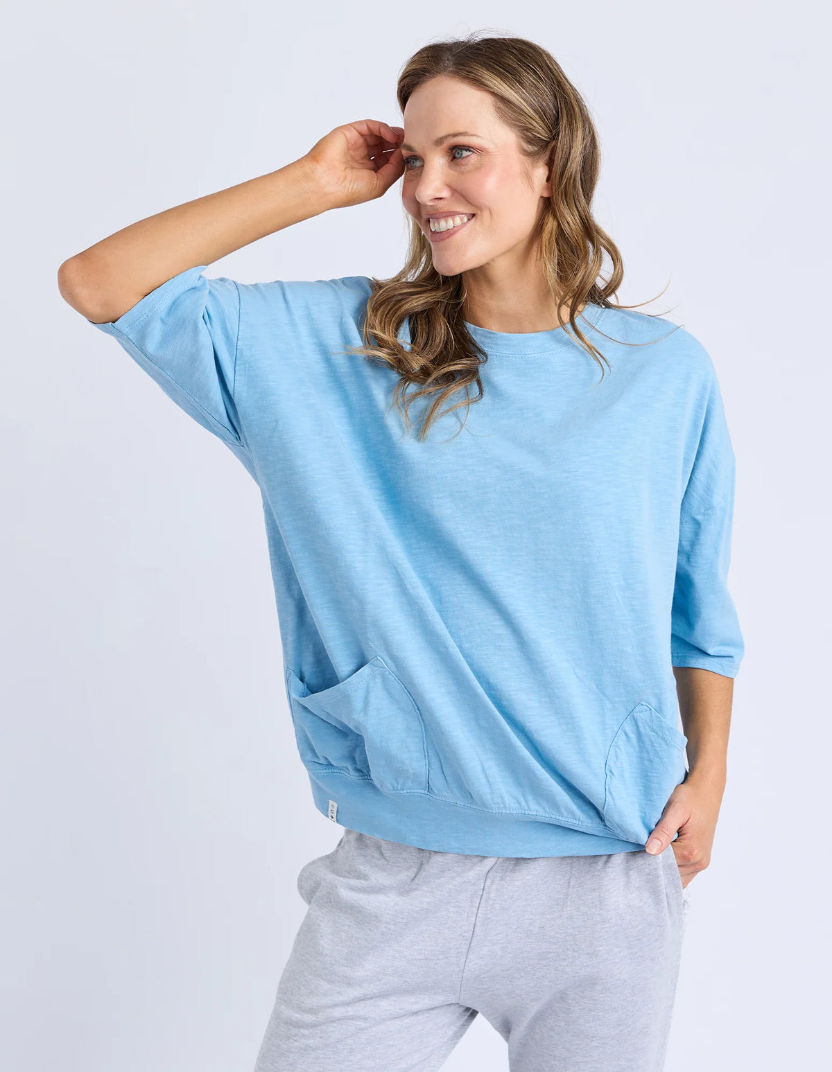 MAZIE SWEAT DUSKY BLUE