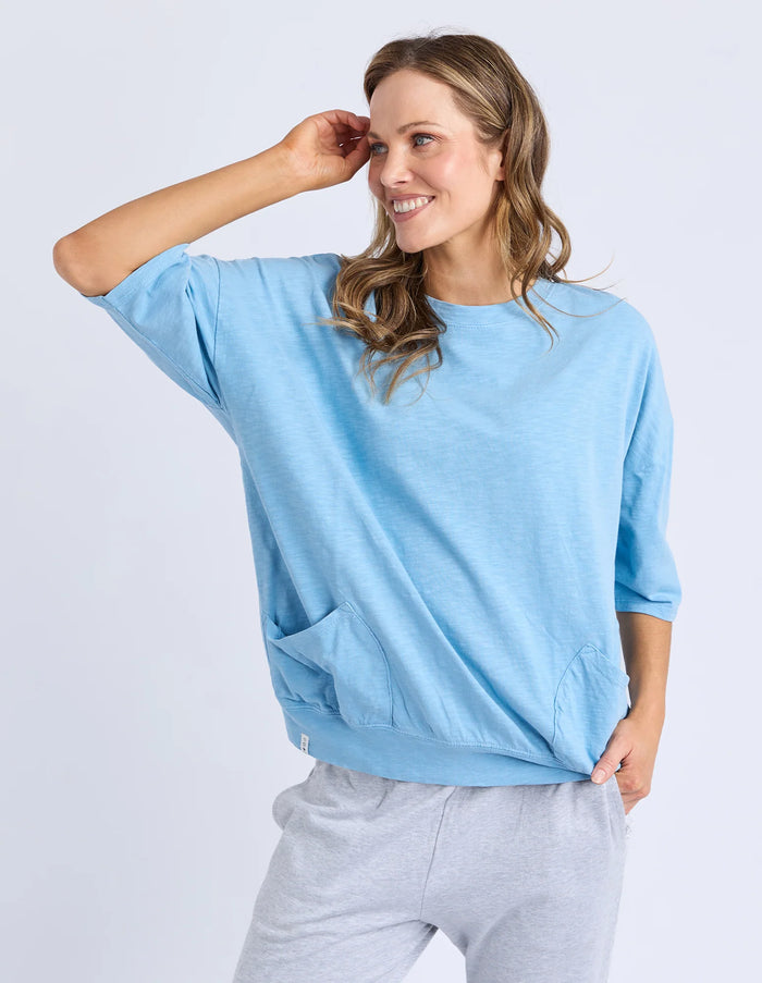 MAZIE SWEAT DUSKY BLUE