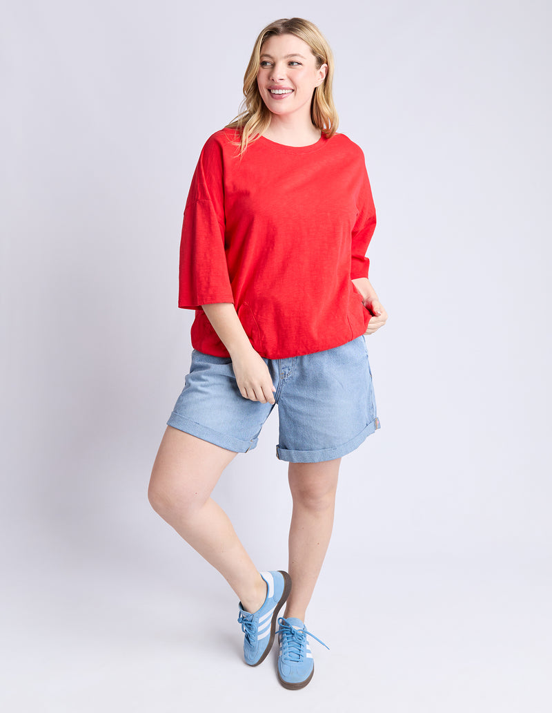 FUNDAMENTAL MAZIE SWEAT POPPY
