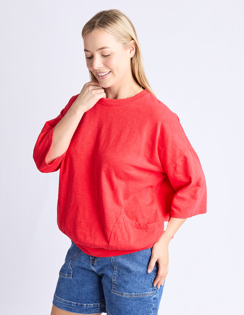 FUNDAMENTAL MAZIE SWEAT POPPY
