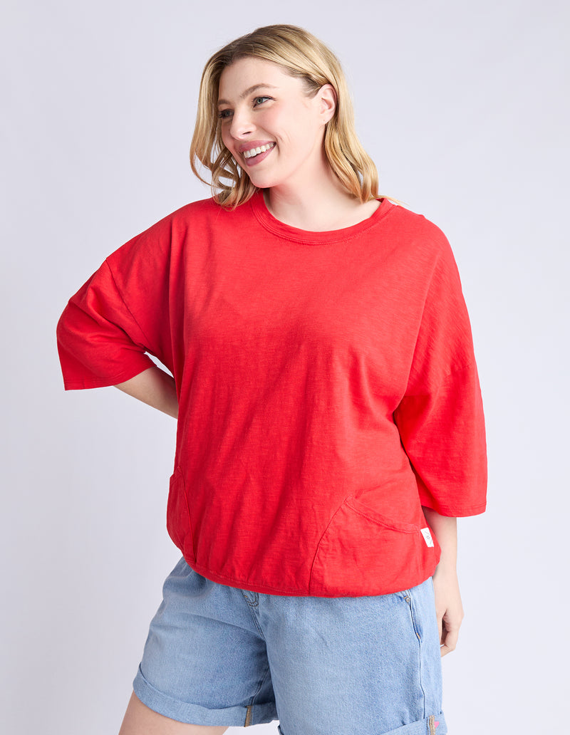 FUNDAMENTAL MAZIE SWEAT POPPY
