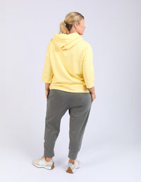 BEACHY ZIP HOODIE BANANA