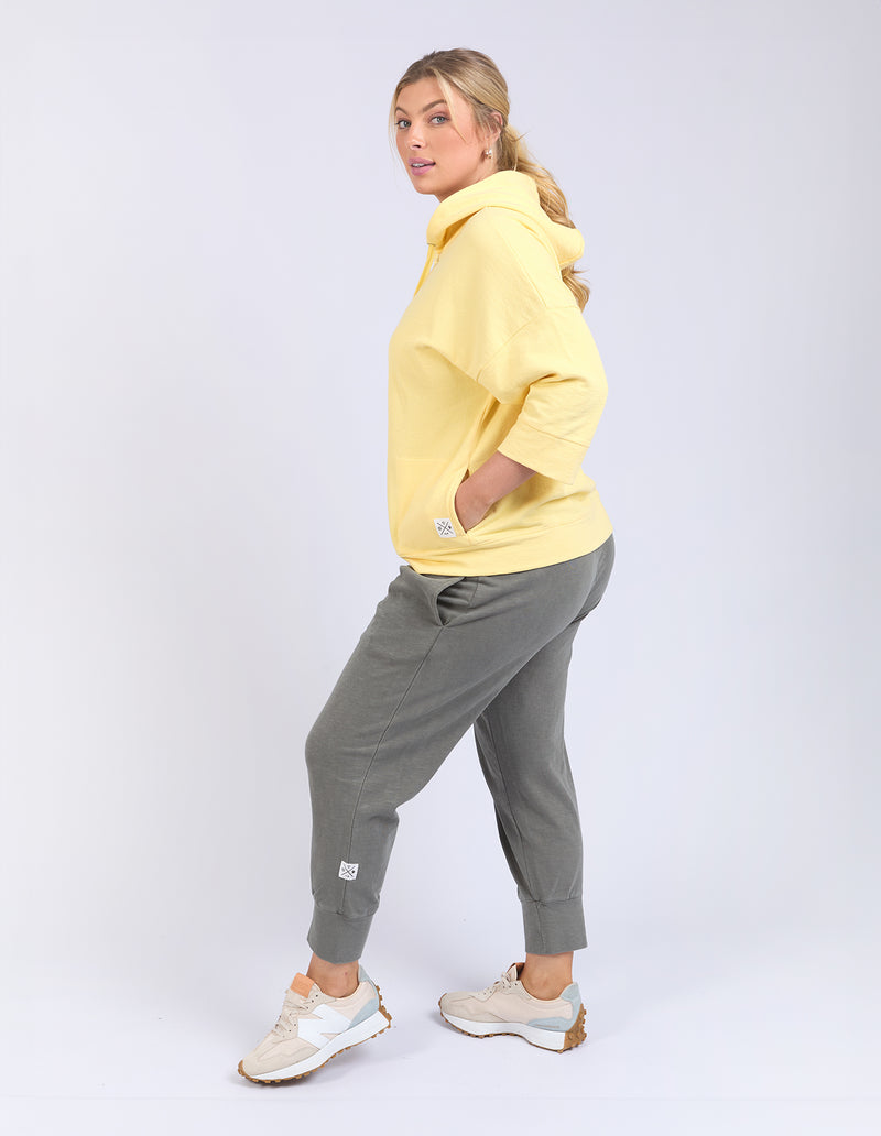 BEACHY ZIP HOODIE BANANA