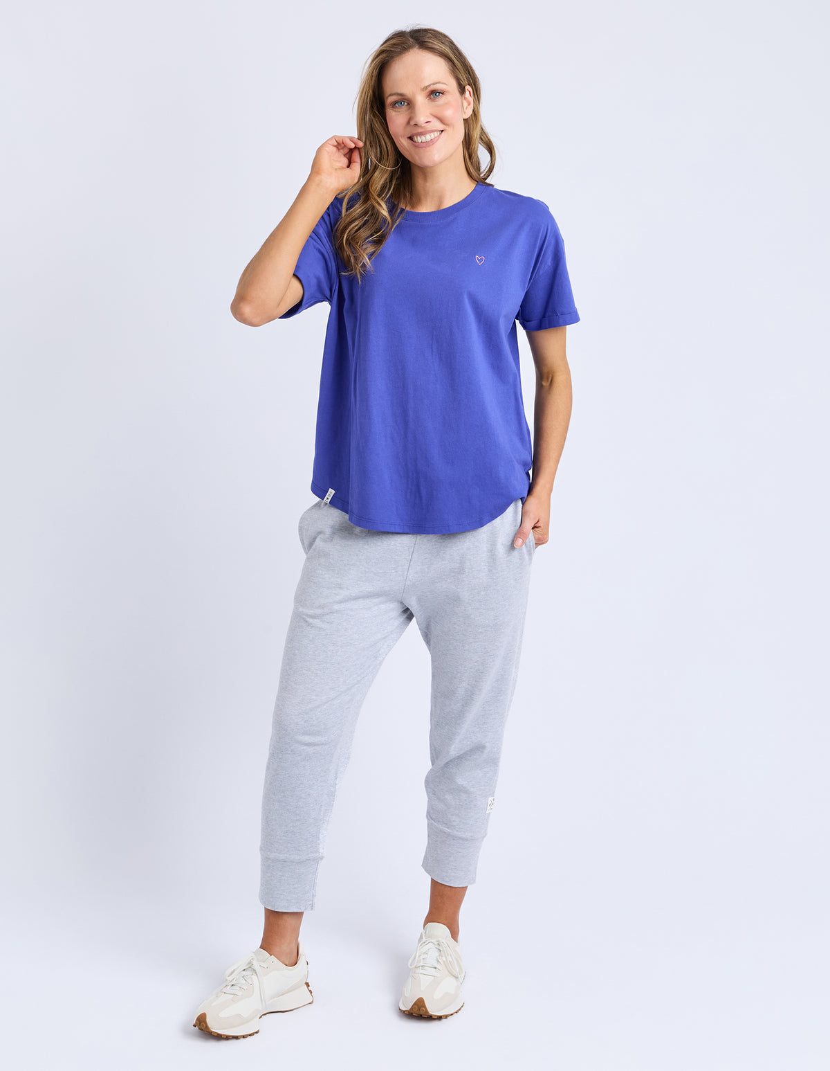 HALLI SHORT SLEEVE TEE OCEAN BLUE