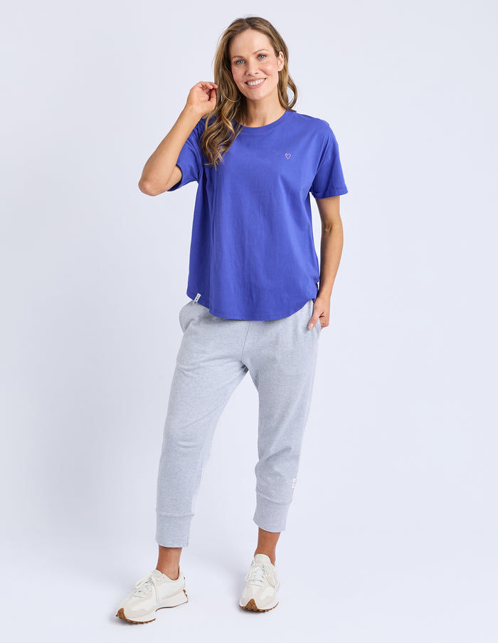 HALLI SHORT SLEEVE TEE OCEAN BLUE