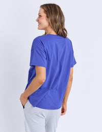 HALLI SHORT SLEEVE TEE OCEAN BLUE