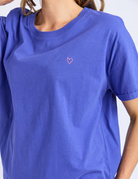 HALLI SHORT SLEEVE TEE OCEAN BLUE