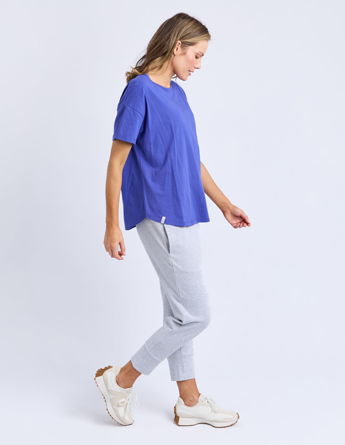 HALLI SHORT SLEEVE TEE OCEAN BLUE
