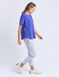 HALLI SHORT SLEEVE TEE OCEAN BLUE