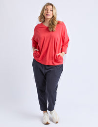 MAZIE VEE NECK CAYENNE