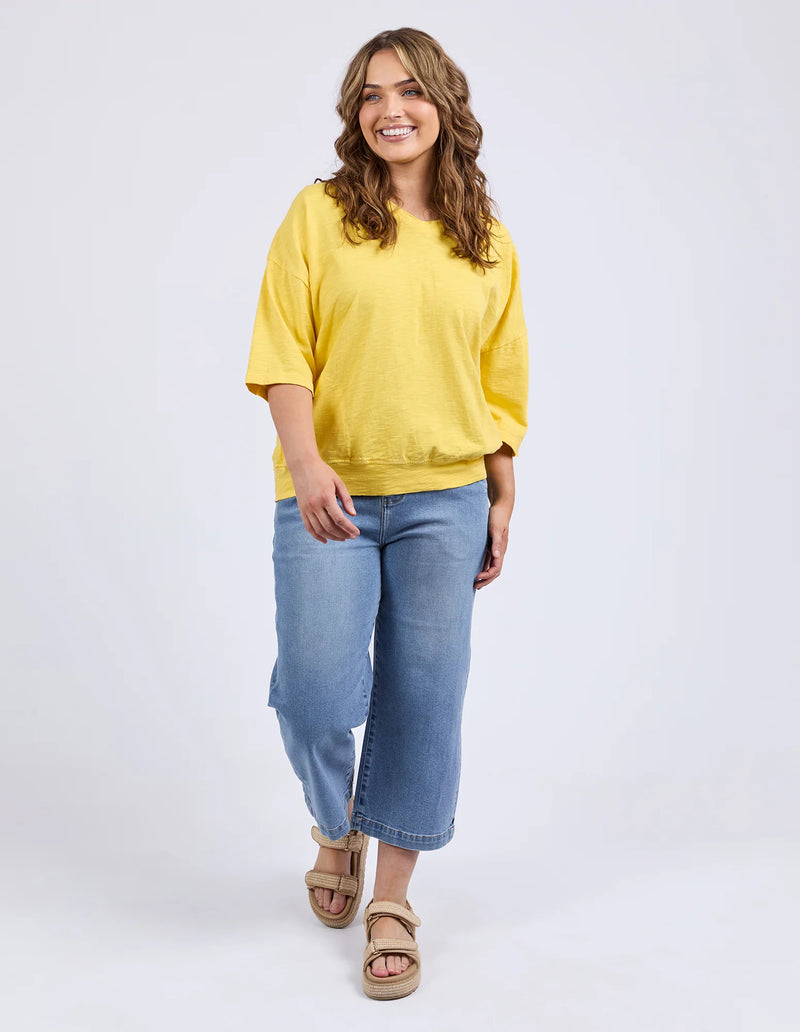MAZIE VEE NECK LEMON