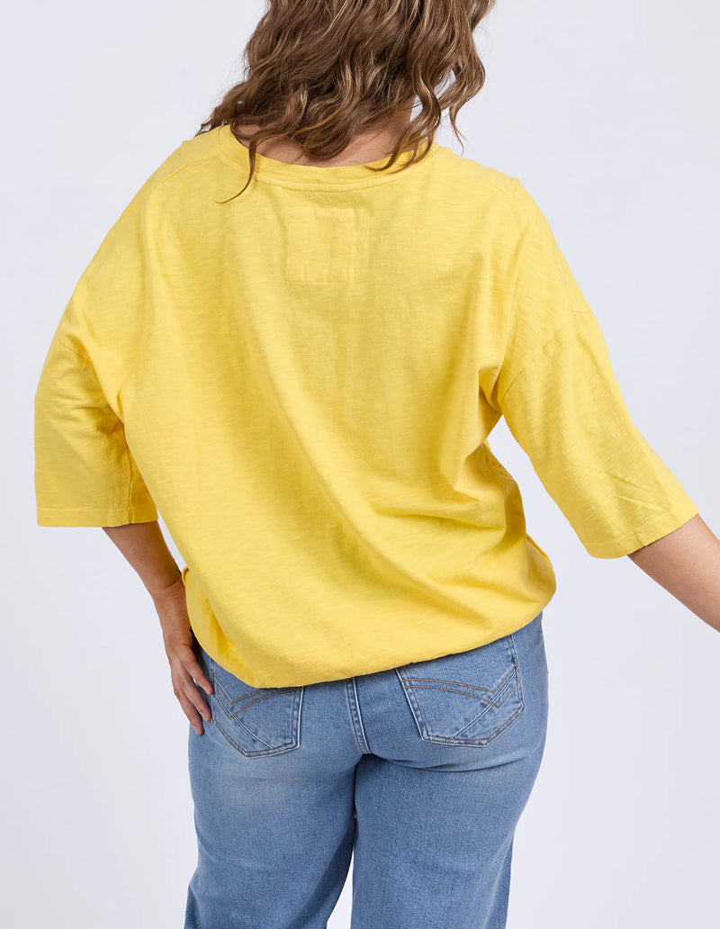 MAZIE VEE NECK LEMON