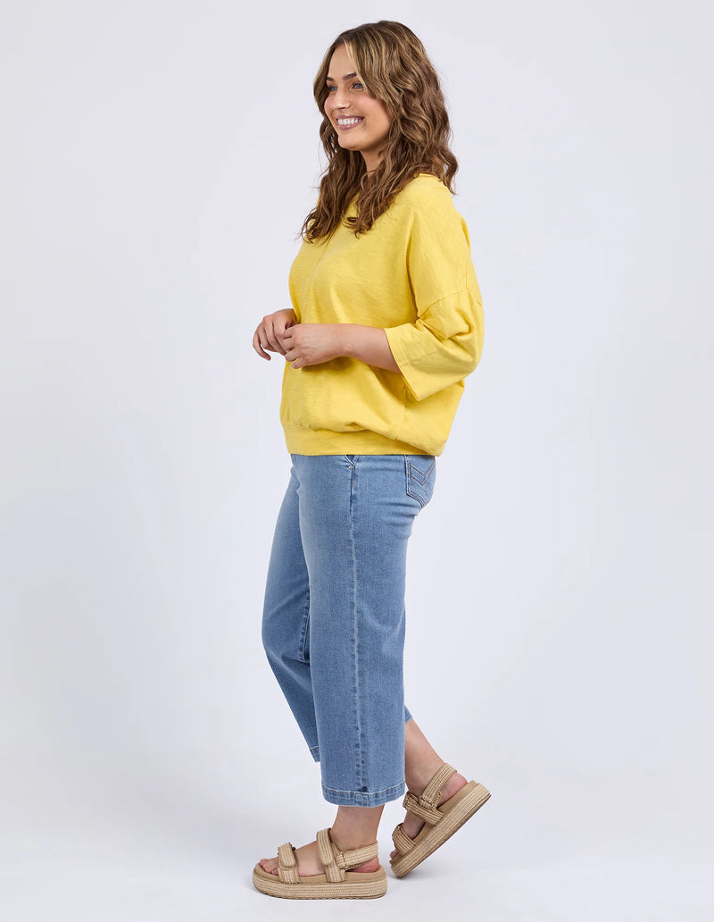 MAZIE VEE NECK LEMON