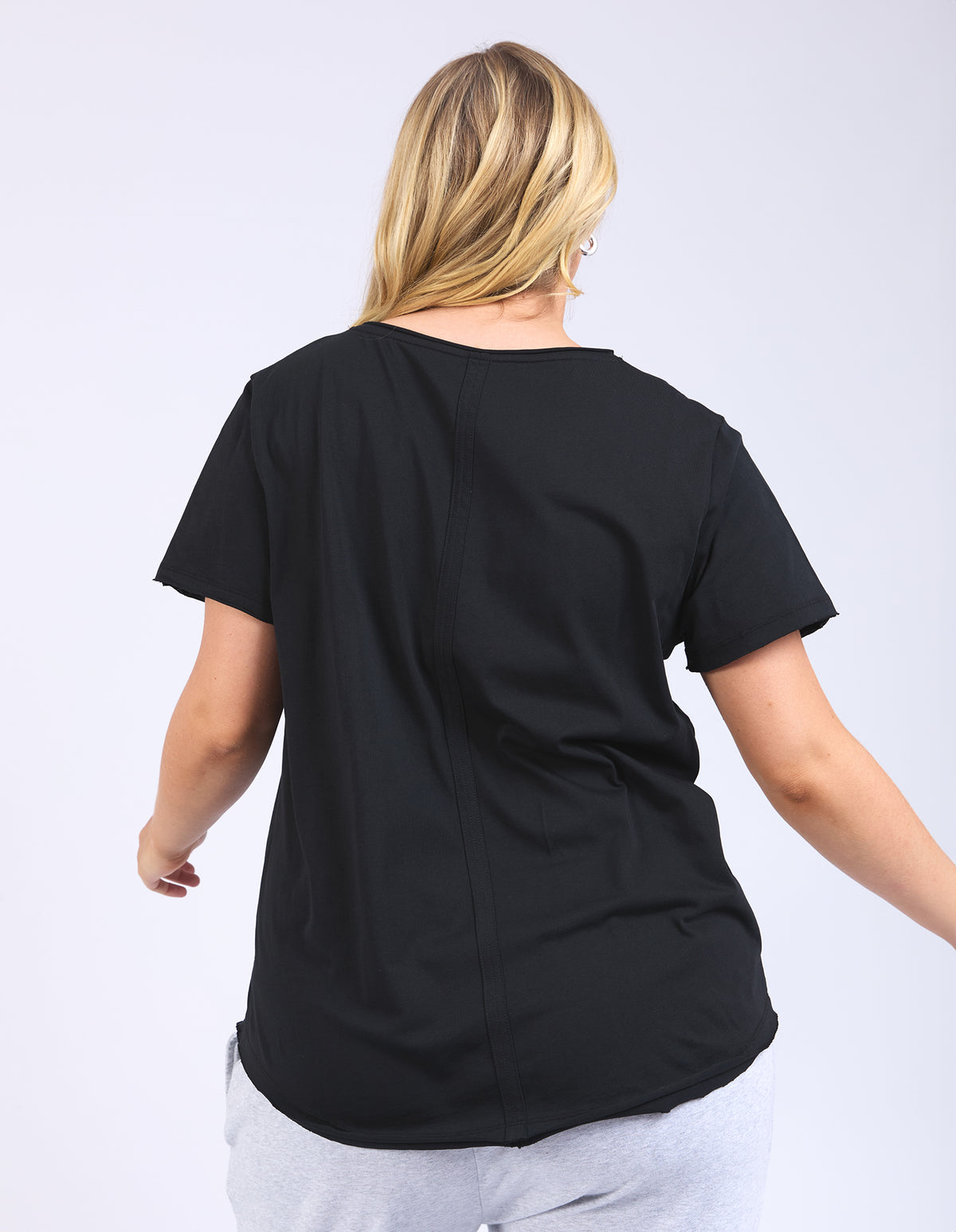 PIMA VEE TEE BLACK