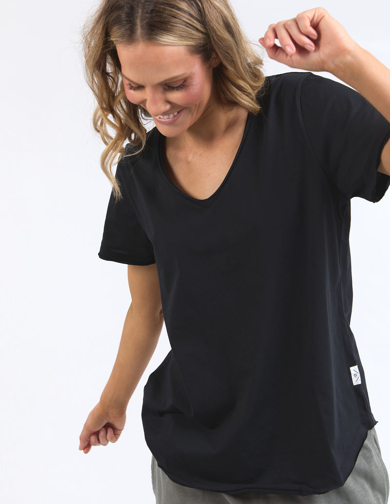 PIMA VEE TEE BLACK