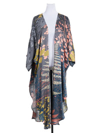 TROPICAL LONG SLIT KIMONO